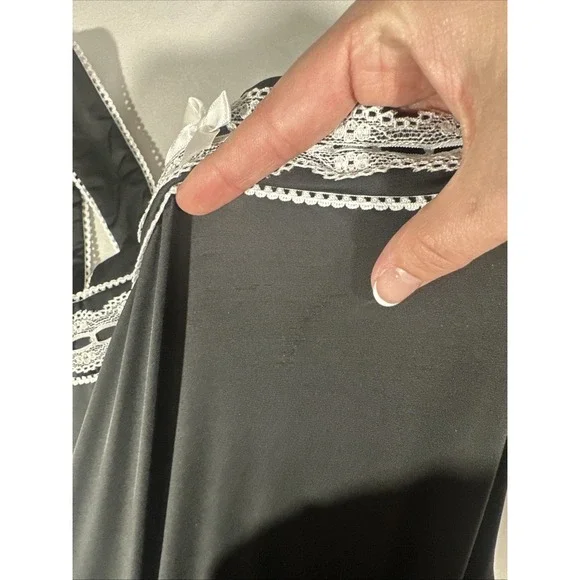 NWD $49‎ Princess Polly [ 4 US ] Square Neck Lace Keating Bodysuit Black #6996 - Picture 9 of 13